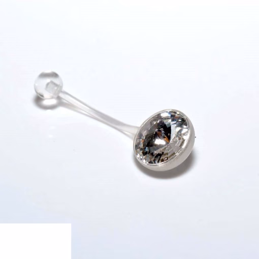 Clear crystal Bauchnabelpiercing