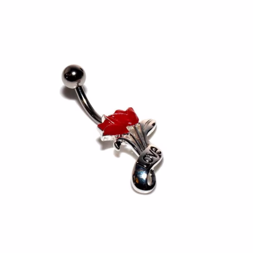 Flowers Bauchnabelpiercing