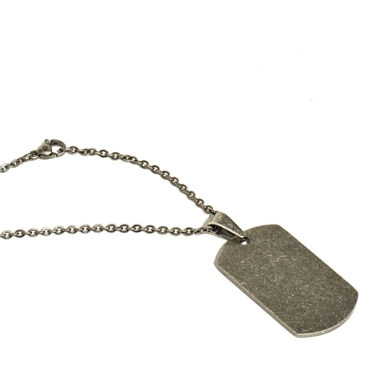 Vintage Anhänger und Kette aus Edelstahl