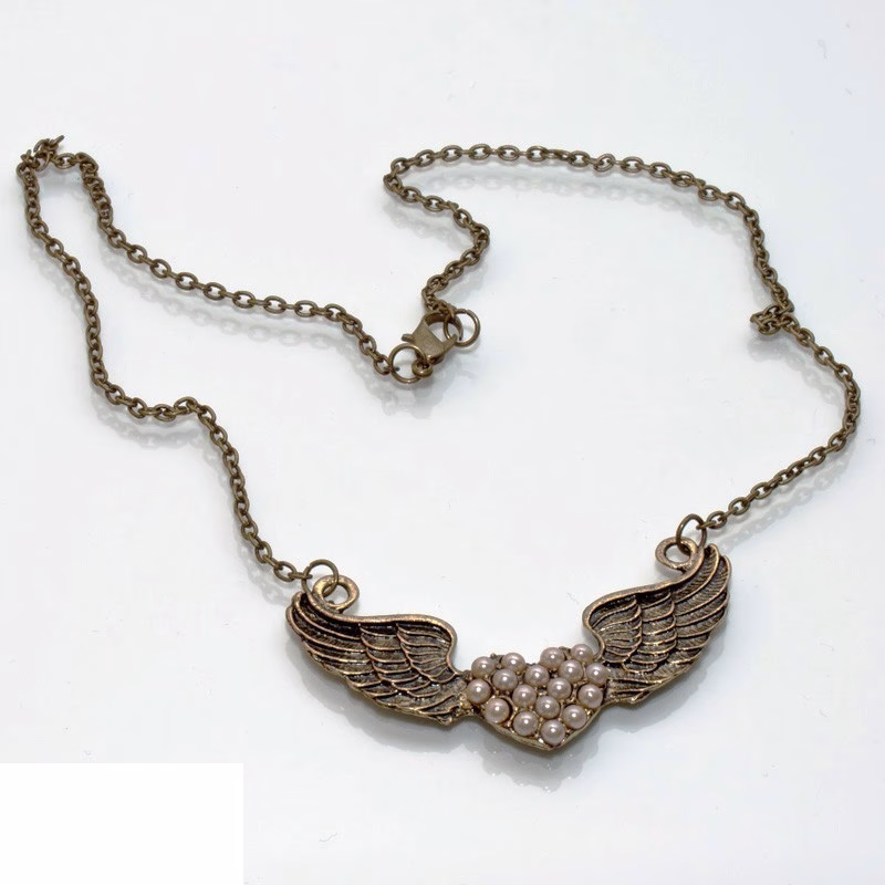 Vintage-Flügel-Halskette für Damen