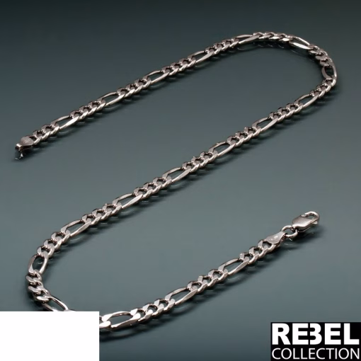 Rebel Figaro-Kette aus 925er Silber – Bild 2